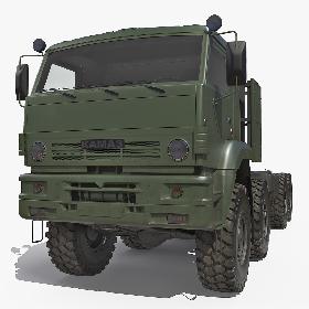 Russian Offroad Truck Kamaz 6560 Dirty 3D model